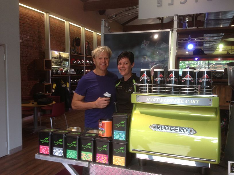 Victory Motorcycles Coffee Cart Hire Melbourne